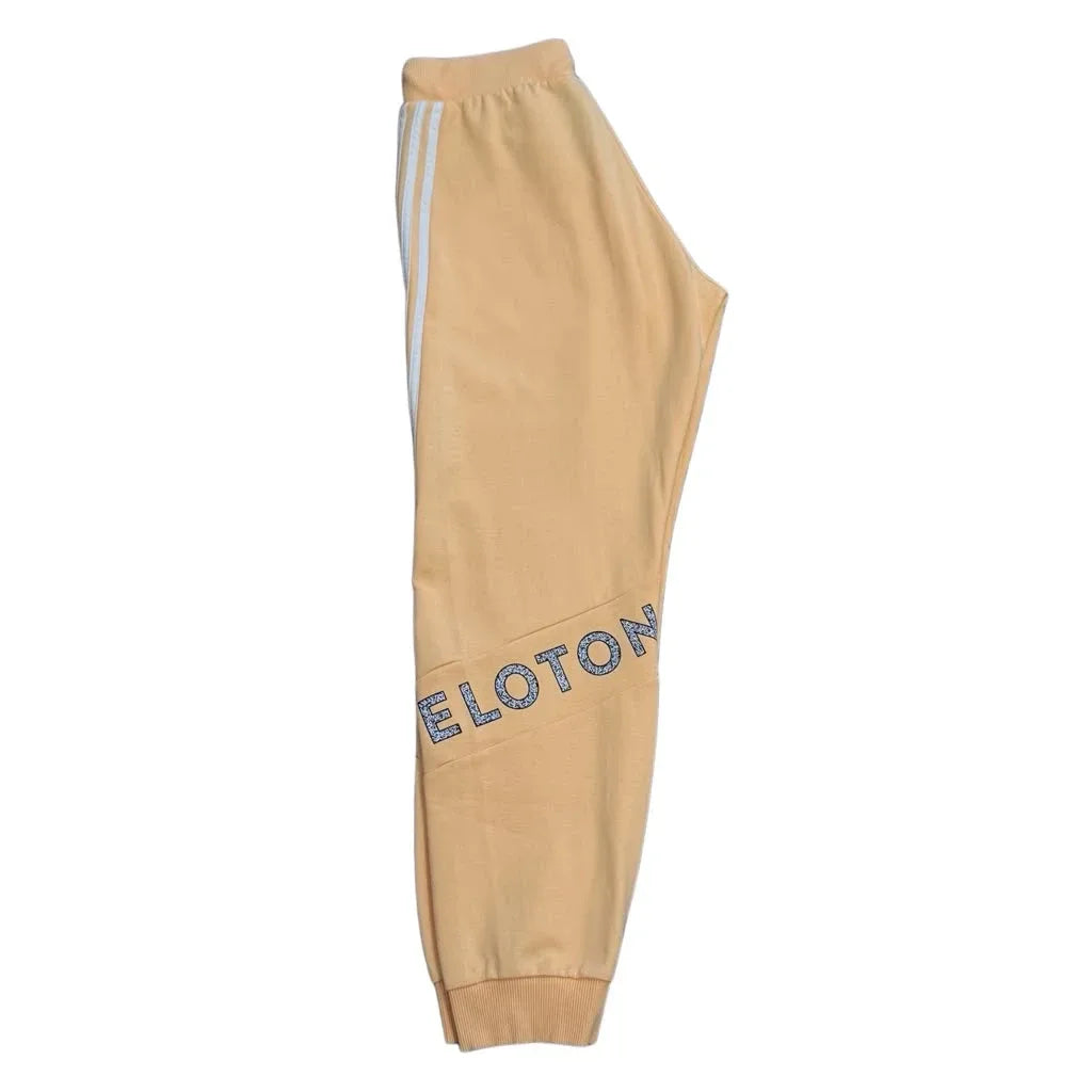 Adidas x Peloton 3-Stripe Fleece Jogger Sweatpants Peach - back
