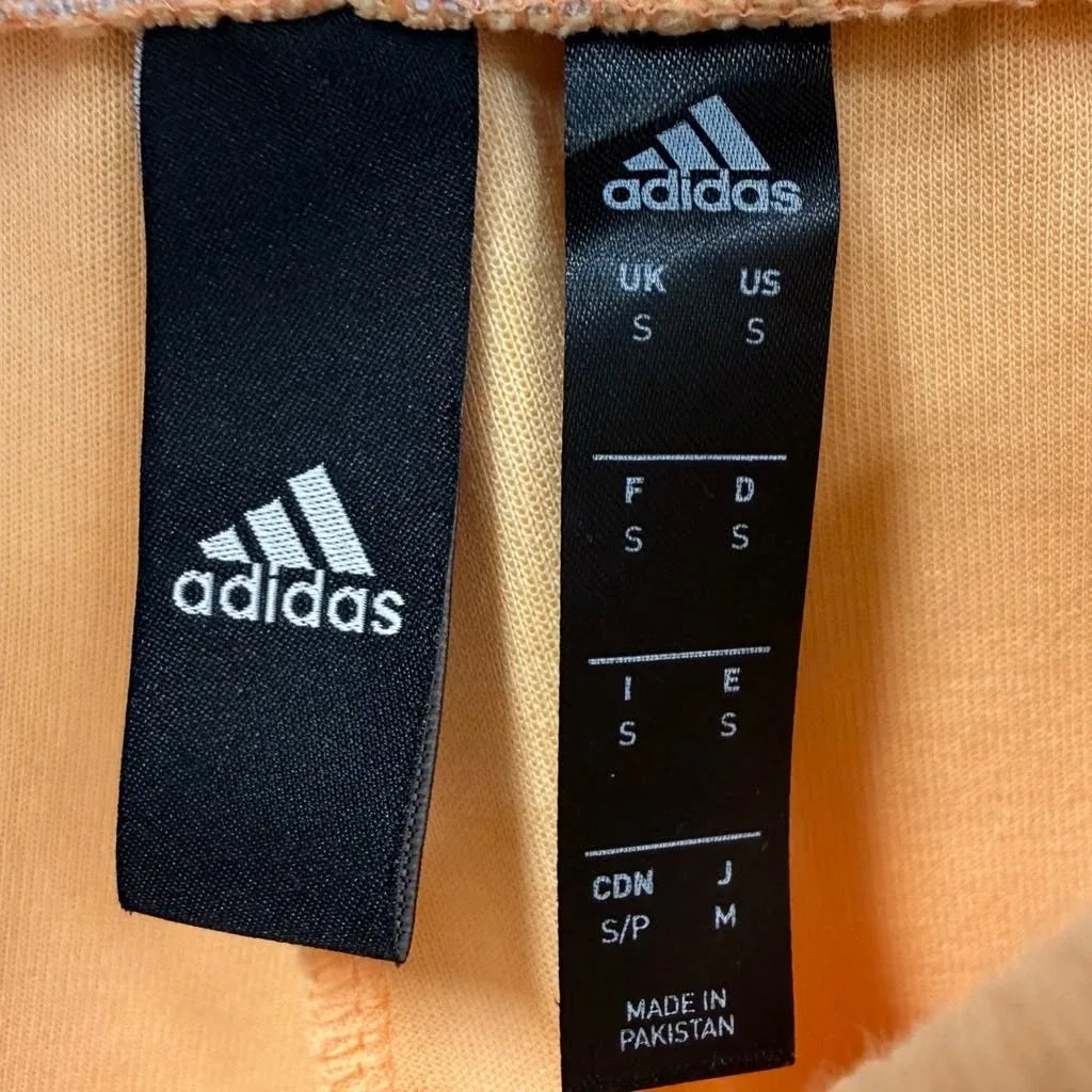 Adidas x Peloton 3-Stripe Fleece Jogger Sweatpants Peach - label