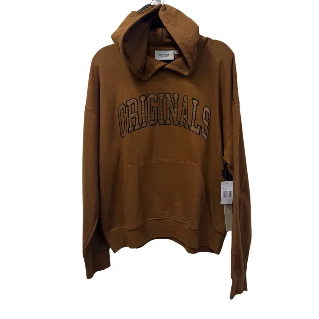 Originals Brooklyn Cloth Graphic Pullover Hoodie Brown - front