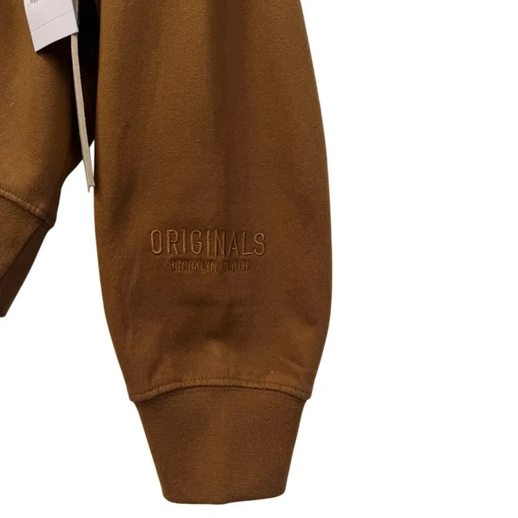 Originals Brooklyn Cloth Graphic Pullover Hoodie Brown - detail