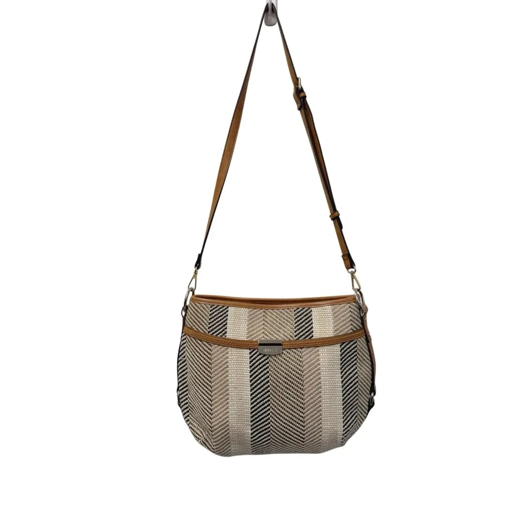 Rosetti Woven Chevron Stripe Crossbody Bag - front