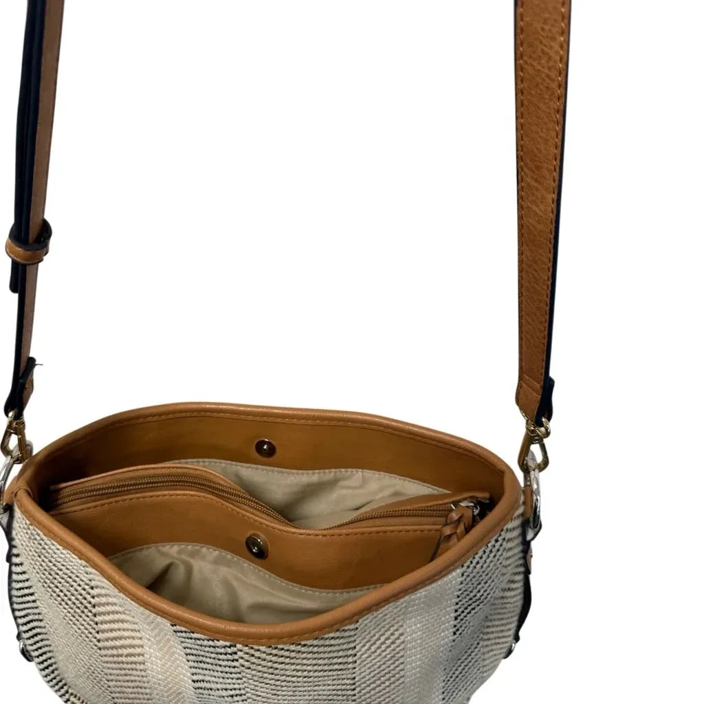 Rosetti Woven Chevron Stripe Crossbody Bag - detail