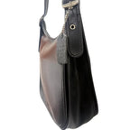 Coach Vintage Glove-Tanned Leather Shoulder Bag Black - front