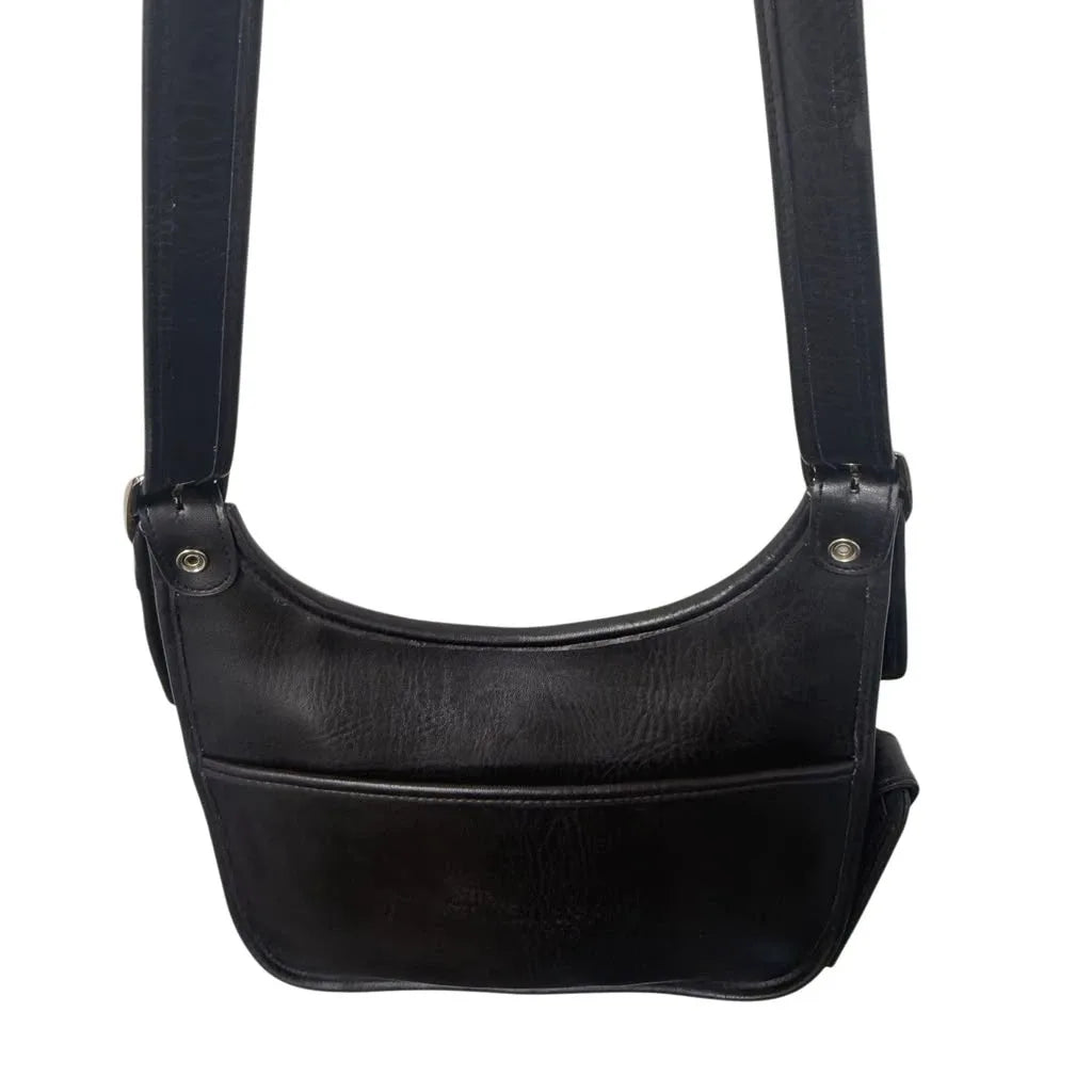 Coach Vintage Glove-Tanned Leather Shoulder Bag Black
