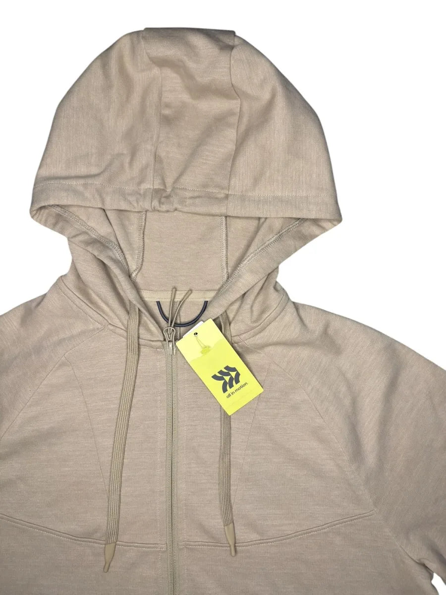 All In Motion Siro Ponte Full Zip Hoodie Beige