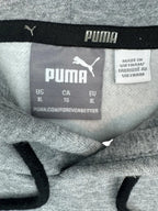 Puma Box Logo Pullover Hoodie Grey Heather XL - tag