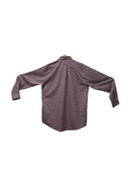 Purple Burgundy Micro-Check Button-Down Shirt - back