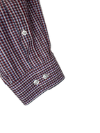 Purple Burgundy Micro-Check Button-Down Shirt