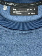 Under Armour UA Golf ColdGear Crewneck Sweatshirt Blue - tag