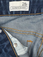 Gap 1969 Skinny Jeans Medium Blue Size 28