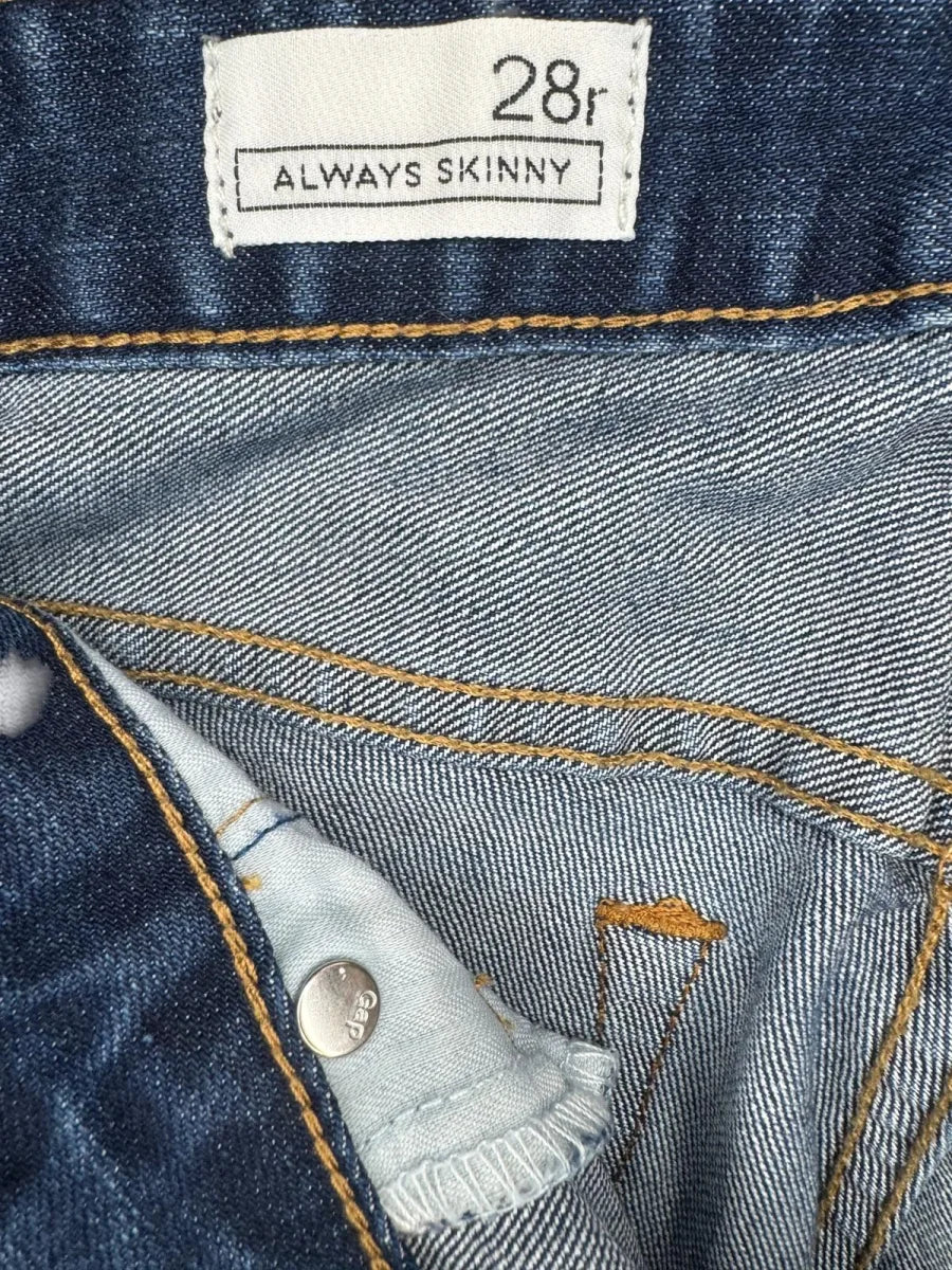 Gap 1969 Skinny Jeans Medium Blue Size 28