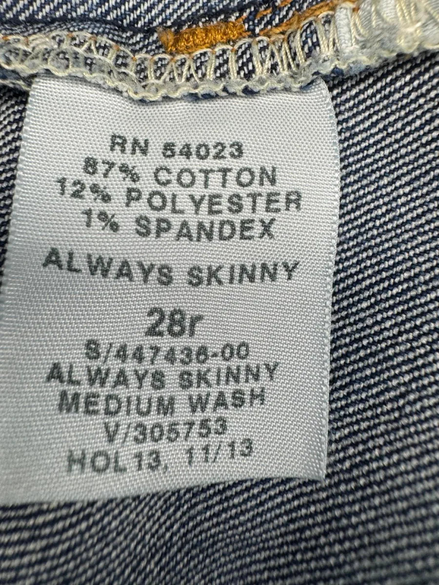 Gap 1969 Skinny Jeans Medium Blue Size 28