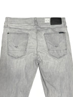 Hudson Blake Slim Straight Jeans Light Grey - back