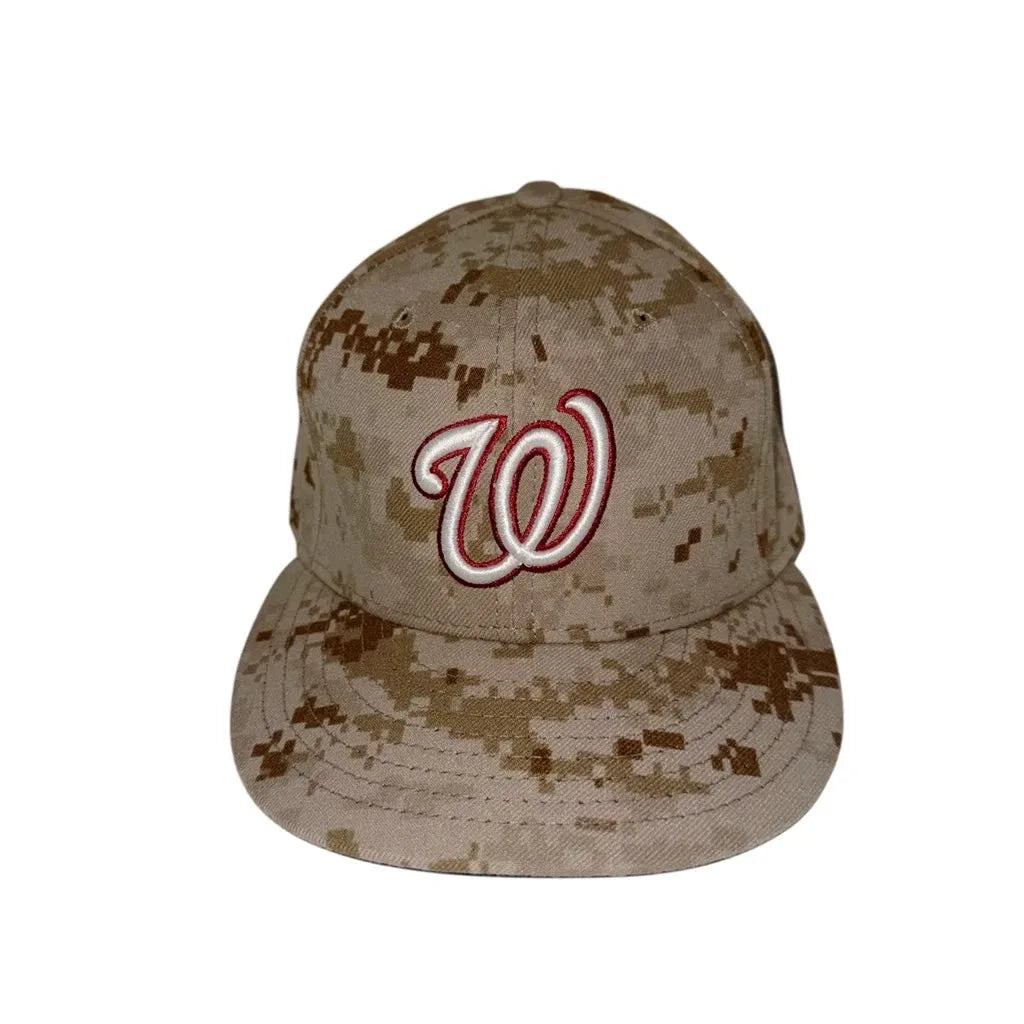 New Era Washington Nationals Desert Camo 59FIFTY Fitted Cap - front