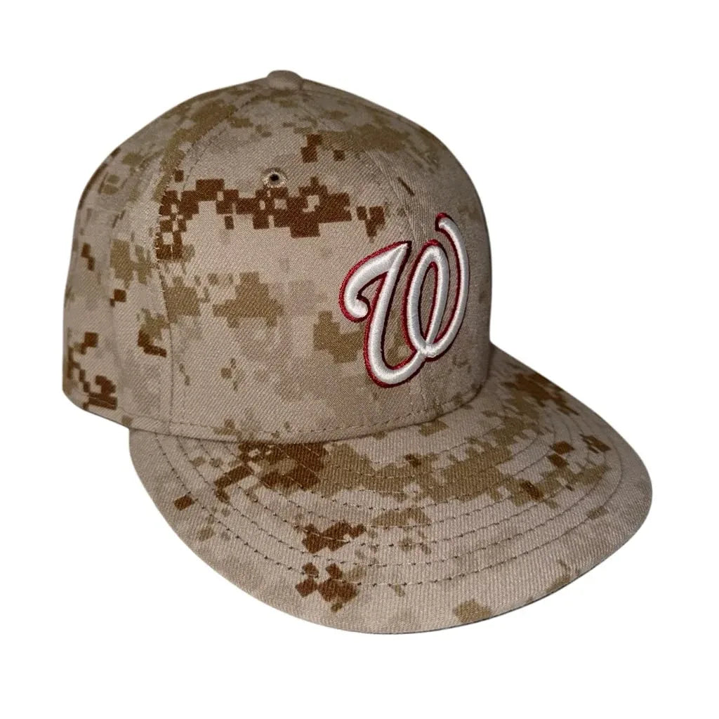 New Era Washington Nationals Desert Camo 59FIFTY Fitted Cap - front