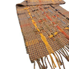 United Colors of Benetton Wool Multicolor Fringe Scarf - detail