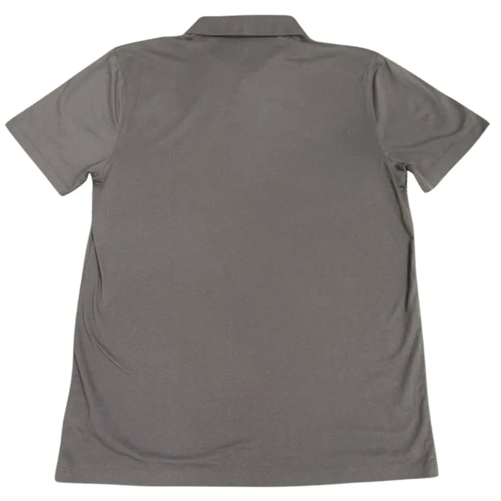 Volcom Stone Logo Short Sleeve Polo Shirt Charcoal - back