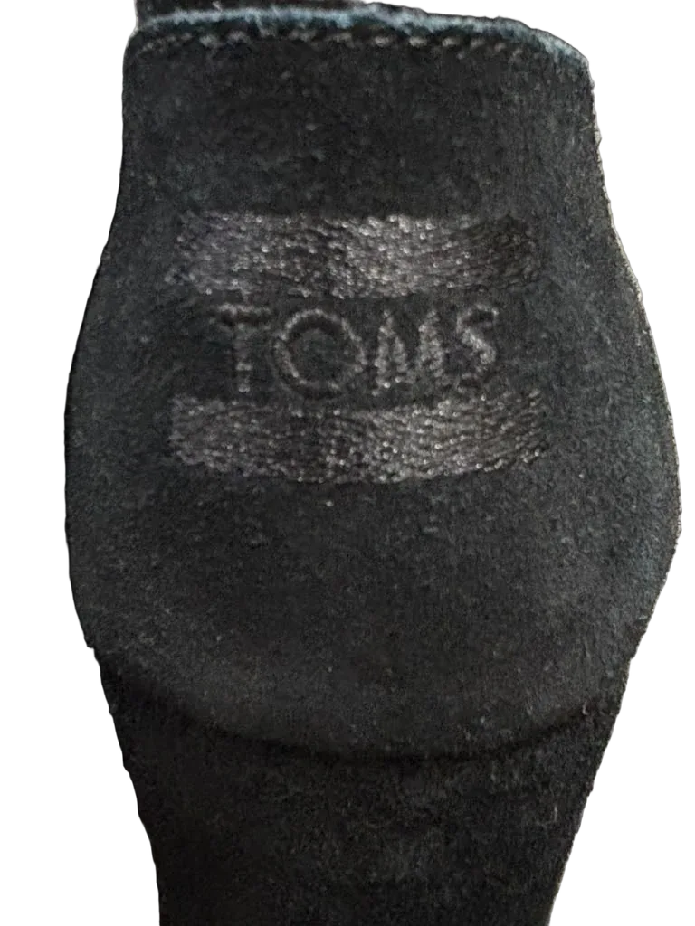 TOMS Desert Wedge Bootie Lace-Up Ankle Boot Black - detail