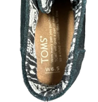 TOMS Desert Wedge Bootie Lace-Up Ankle Boot Black - tag