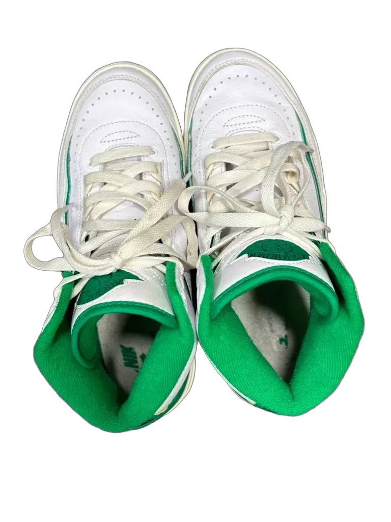 Nike Air Jordan 2 Retro Lucky Green High-Top Sneakers - front