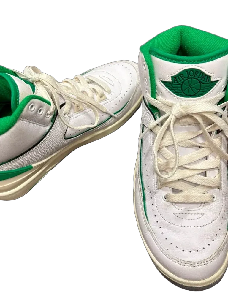 Nike Air Jordan 2 Retro Lucky Green High-Top Sneakers - detail