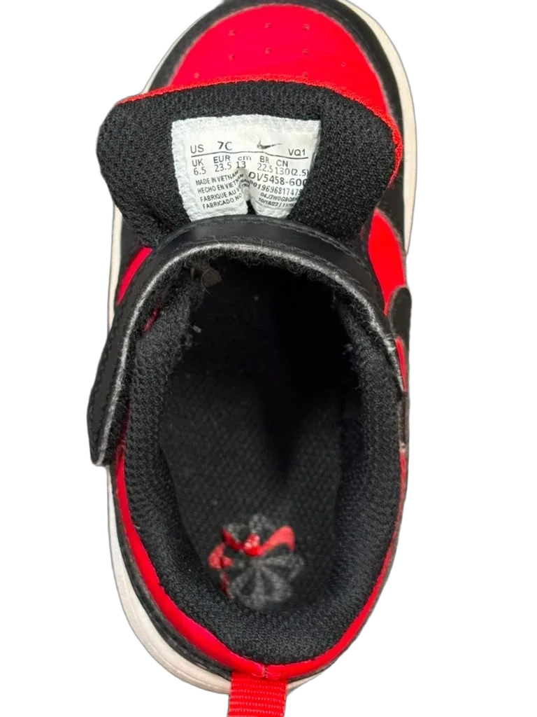 Nike Court Borough Low 2 Toddler Sneakers Red - tag