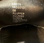 Steve Madden Black Patent Platform Loafer Gold Chain