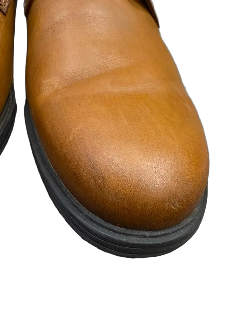 Clarks Tan Leather Plain Toe Derby Oxford
