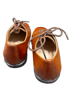Florsheim Boys Tan Leather Cap-Toe Oxford Dress Shoe - back