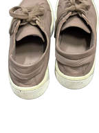 ECCO Taupe Pebbled Leather Low-Top Sneaker - back