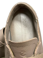 ECCO Taupe Pebbled Leather Low-Top Sneaker - label
