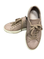 ECCO Taupe Pebbled Leather Low-Top Sneaker - front