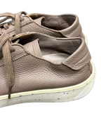 ECCO Taupe Pebbled Leather Low-Top Sneaker - detail
