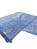 Naturally Knotty Paisley Silk Wool Blend Fringe Scarf - front