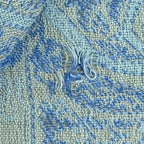 Naturally Knotty Paisley Silk Wool Blend Fringe Scarf - fabric