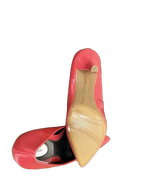 Alfani Step'n Flex Patent Leather Stiletto Heel Coral - detail