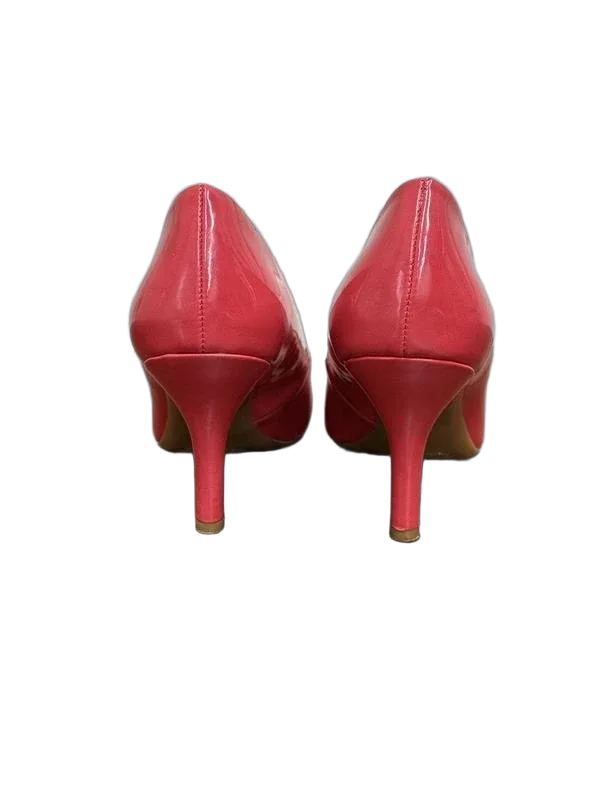 Alfani Step'n Flex Patent Leather Stiletto Heel Coral - back