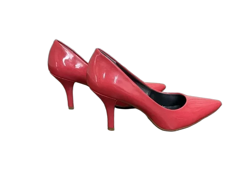 Alfani Step'n Flex Patent Leather Stiletto Heel Coral - detail