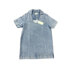 Assembly Label Genevieve Denim Mini Dress Light Blue - front