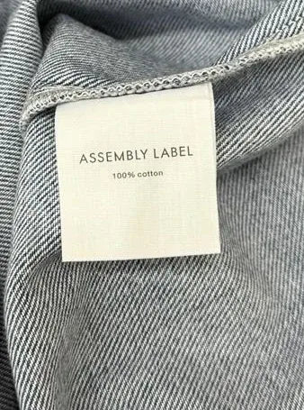 Assembly Label Genevieve Denim Mini Dress Light Blue - label