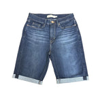 Levi Strauss Signature Bermuda Denim Shorts Dark Blue - front