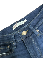 Levi Strauss Signature Bermuda Denim Shorts Dark Blue - label