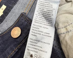 Levi Strauss Signature Bermuda Denim Shorts Dark Blue - tag