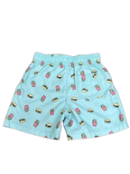 Abercrombie & Fitch Kids Burger Fries Swim Shorts Mint - back