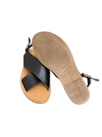 Universal Thread Black Crossover Strap Slingback Sandals - back