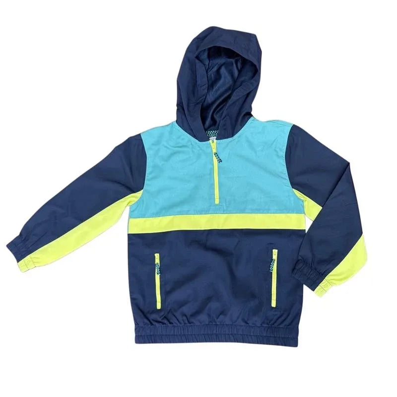 Tommy Bahama Kids Color Block Hooded Anorak Jacket - front