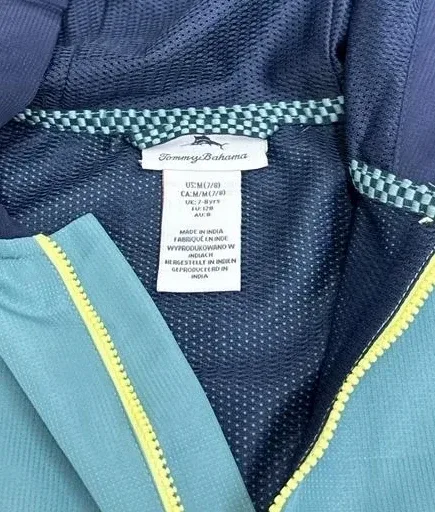 Tommy Bahama Kids Color Block Hooded Anorak Jacket - label