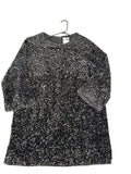 H&M Black Sequin Mini Shift Dress