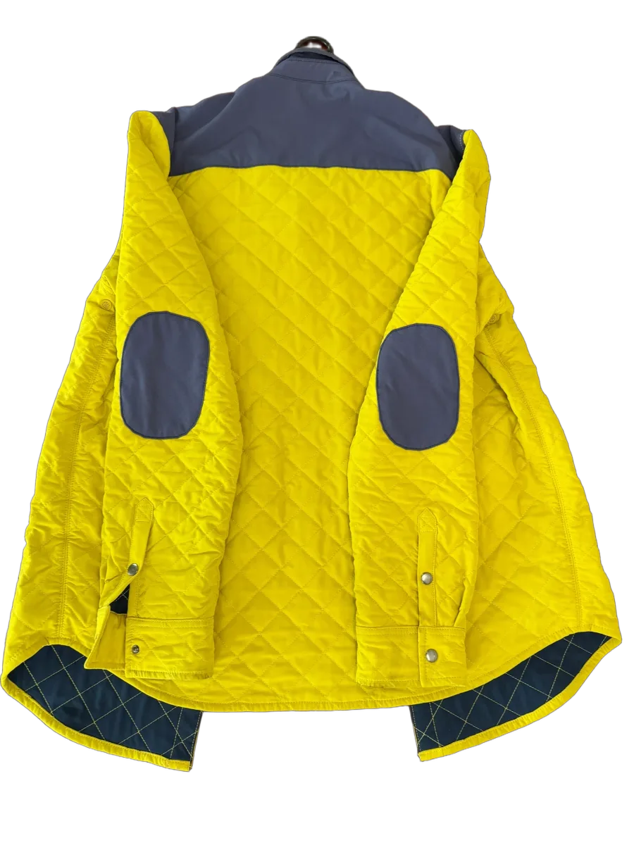 Without Walls Quilted Snap-Front Shirt Jacket Yellow - back
