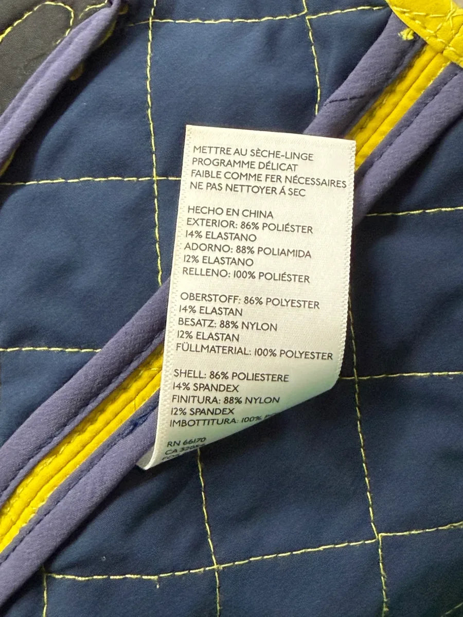 Without Walls Quilted Snap-Front Shirt Jacket Yellow - tag